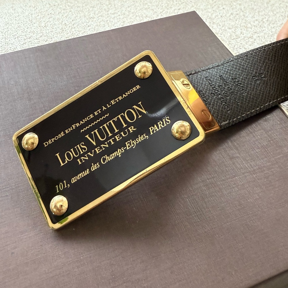 Louis Vuitton Reversible Belt Damier with box